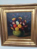 Schilderij bloemen, olieverf, Alfons Waterschoot, Ophalen