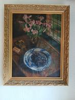 Schilderij - stilleven met bloemen en fruit, Ophalen