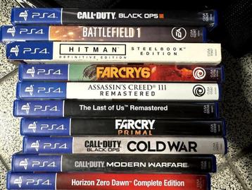 Playstation 4 games disponible aux enchères