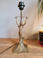 Koper messing tafellamp in Art Deco  stijl, Ophalen of Verzenden