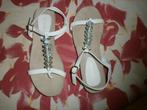 Sandales entre- orteils blanches strass 39, Kleding | Dames, Schoenen, Wit, Gedragen, Sandalen of Muiltjes, Ophalen of Verzenden