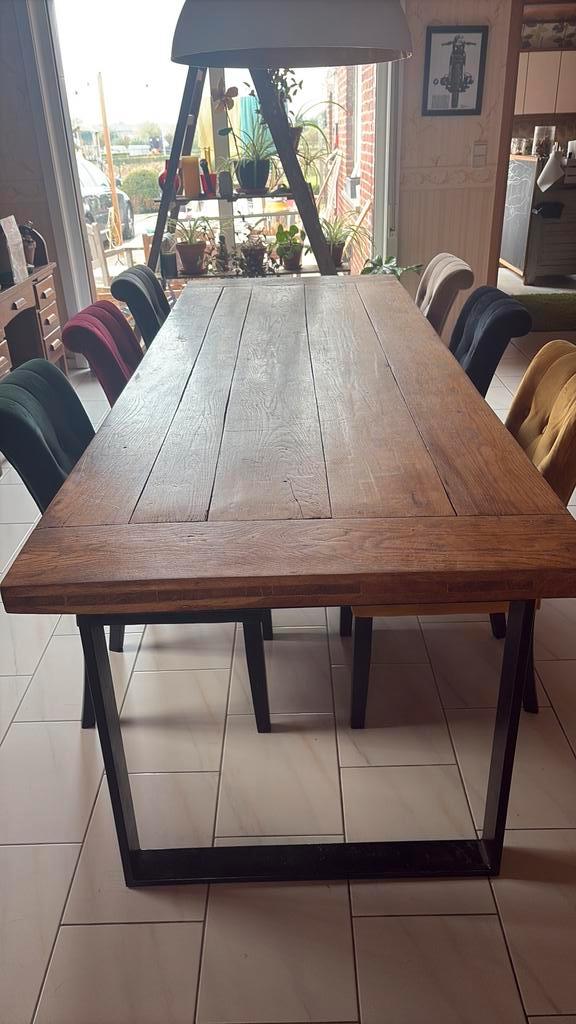 Eiken tafel, Huis en Inrichting, Tafels | Eettafels, Zo goed als nieuw, Ophalen