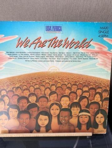 Disque vinyle , WE ARE THE WORLD Maxi 45 T, Enlèvement, 1980 à 2000, Comme neuf