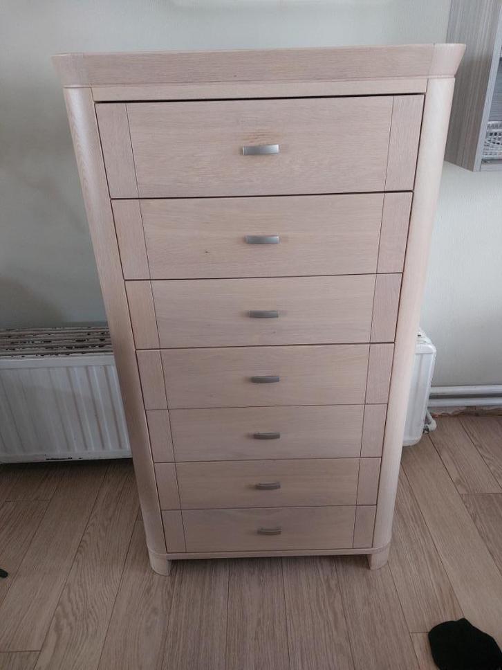 massieve ladekast, Huis en Inrichting, Kasten | Ladekasten, Gebruikt, 100 tot 150 cm, 50 tot 100 cm, 25 tot 50 cm, Overige houtsoorten