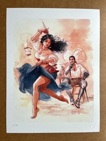 Marini - Aquarel illustratie - Schorpioen en Mejaï - 03 beschikbaar voor biedingen