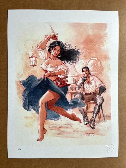 Marini - Aquarel illustratie - Schorpioen en Mejaï - 03, Boeken, Stripverhalen, Verzenden