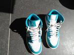 Air Jordan 1 mid sneakers Aquatone/wit maat 41 nike, Kleding | Heren, Sneakers, Gedragen, Blauw, Jordan
