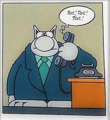 Poster Le Chat ☎️ ~ Ph. Geluck 1997 ~ Format: 50 x 34,5 cm  beschikbaar voor biedingen