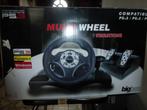 Stuurwiel en pedalen voor PS3, PS2 of PC gameconsole, Nieuw, Ophalen of Verzenden, Multi Wheel vibrations