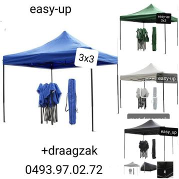 partytenten easy-up met en zonder zijwanden 3x3m beschikbaar voor biedingen