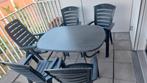 jardin tuinstoelen met metalen ondersteltafel, Tuin en Terras, Ophalen, Zo goed als nieuw, Stoel