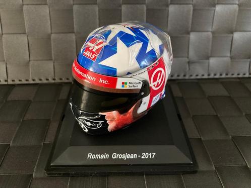 Romain Grosjean 2017 USA 1:5 helm Nicky Hayden Tribute, Collections, Marques automobiles, Motos & Formules 1, Neuf, ForTwo, Enlèvement ou Envoi