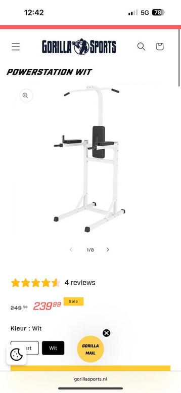 Powerstation - Multigym - dos, biceps et triceps, j, abdomen, Enlèvement, Métal, Bras, Centrale électrique
