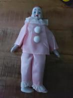 Vintage porseleinen clown pop, Verzamelen, Poppen, Ophalen of Verzenden, Zo goed als nieuw, Pop