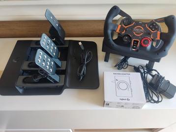 Pédales Logitech + volant de course Acelith G29 GT3, Enlèvement, Comme neuf