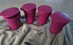 Tupperware set 4 aloha bekers, Huis en Inrichting, Keuken | Tupperware, Ophalen of Verzenden