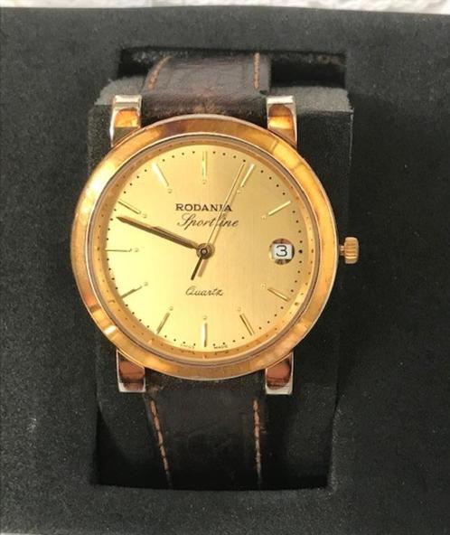Rodania verguld horloge Zwitsers Suisse⚡😍💎🕐💑🎁👌, Handtassen en Accessoires, Horloges | Heren, Zo goed als nieuw, Polshorloge
