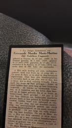 Moeder marie-martine -cappaert 1889-1955, Envoi, Image pieuse