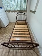 Metalen Bed (Roestkleurig), Ophalen, 90 cm, Eenpersoons, Bruin