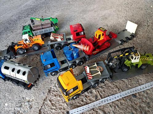 Lot de 5 camions de chantier, Kinderen en Baby's, Speelgoed |Speelgoedvoertuigen, Zo goed als nieuw, Ophalen
