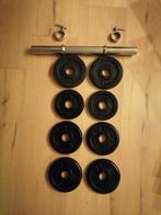 Barbell + poids total 10,4 kg, Enlèvement ou Envoi, Comme neuf