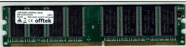 RAM pour PC de Bureau 1 GB OFFTEK U15115104, Computers en Software, RAM geheugen, Gebruikt, Desktop, 1 GB of minder, DDR, Ophalen of Verzenden