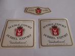 bieretiketten Van den Heuvel Double export, Ophalen of Verzenden, Zo goed als nieuw, Overige typen, Overige merken