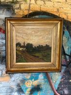 Peinture de Maître inconnu avec étude au dos, Enlèvement