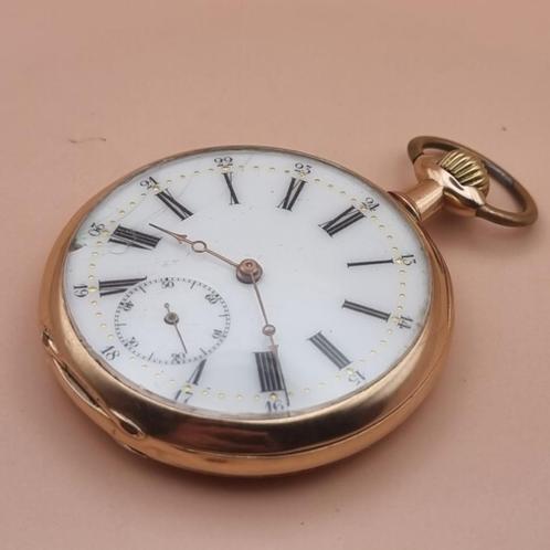 Gouden zakhorloge, Handtassen en Accessoires, Horloges | Antiek, Zakhorloge, Overige merken, Goud, 1900 tot 1930, Verzenden