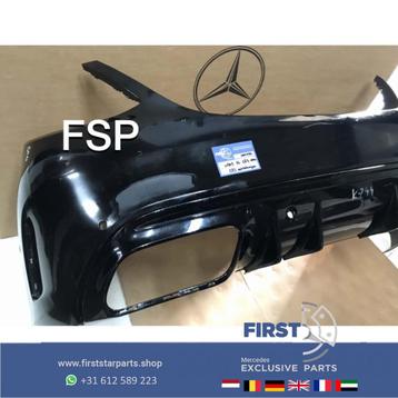 W205 S205 FACELIFT C63 AMG ACHTERBUMPER + DIFFUSER ZWART ORI beschikbaar voor biedingen