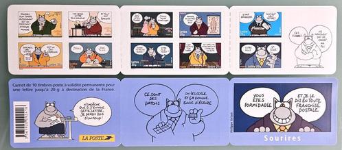 TIMBRES Carnet 10 timbres LE CHAT de GELUCK 2005 BC3825, Collections, Personnages de BD, Neuf, Autres types, Autres personnages