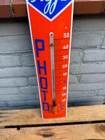 Agfa emaille reclame thermometer, Verzamelen, Ophalen of Verzenden, Gebruikt, Reclamebord