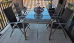 Tuintafel en 4 stoelen, Tuin en Terras, Ophalen