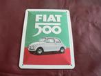 Fiat 500 nostalgic -art plaat, Verzamelen, Merken en Reclamevoorwerpen, Ophalen of Verzenden, Zo goed als nieuw