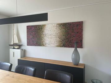 - schilderij “Black Balance” van Denis De Gloire  210 x 78 beschikbaar voor biedingen