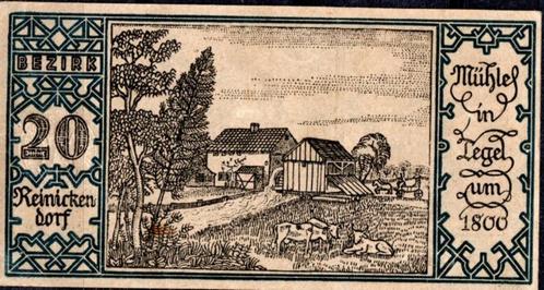 DEUTSCHLAND: Notgeld#50 Pfenninge# *20* Bezirk REINICKENDORF, Postzegels en Munten, Bankbiljetten | Europa | Niet-Eurobiljetten