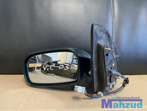 HONDA CIVIC 7 hatchback Groen Links spiegel buitenspiegel 2, Auto-onderdelen, Spiegels, Honda, Gebruikt, Ophalen of Verzenden