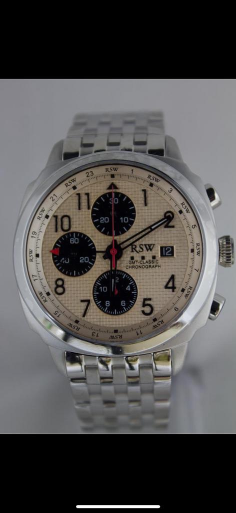 RSW automatic GMT swiss movement, Handtassen en Accessoires, Horloges | Heren, Ophalen