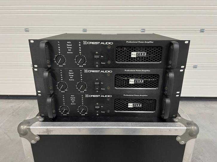 Crest Audio Pro 5200 2x525W/4Ohm (3x), Audio, Tv en Foto, Luidsprekerboxen, Gebruikt, 120 watt of meer, Ophalen of Verzenden