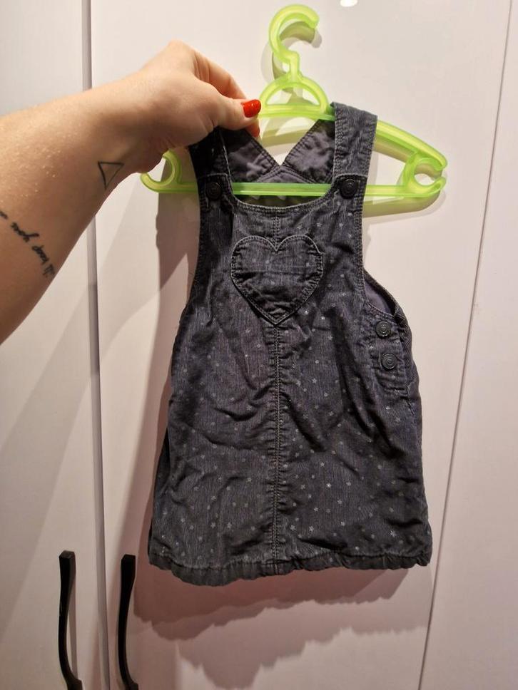 Robe-salopette grise pour bébé — Baby Club, taille 86 (18-24, Vêtements | Femmes, Habits de circonstance, Enlèvement