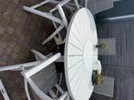 Tuineettafel  en 6 stoelen verstelbaar, Ophalen, Gebruikt, Rond, Metaal