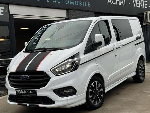 Ford Transit Custom 2.0 TDCI SPORT 5 PLACES DOUBLE CABINE TV, Autos, Camionnettes & Utilitaires, Entreprise, Achat, ABS, Caméra de recul