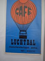 F : autocollant café De Luchtbal, montgolfière, Anvers, Enlèvement ou Envoi, Comme neuf, Société ou Association