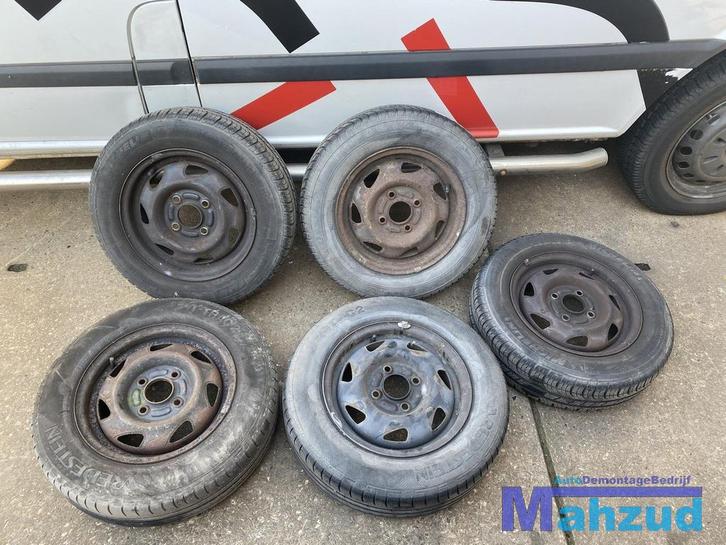 FORD FIESTA 4 Banden met velgen 4x108 13 inch, Auto-onderdelen, Overige Auto-onderdelen, Ford, Gebruikt, Ophalen