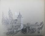 Tekening L. Boschmans - Clavier (village) St. Remacle, Antiek en Kunst, Ophalen of Verzenden