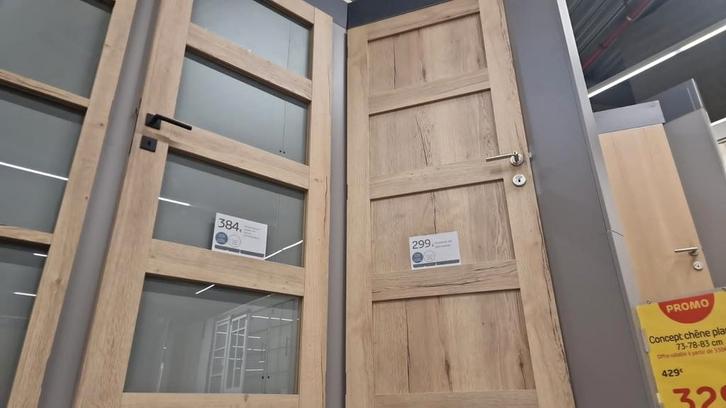 Nieuwe halfmassieve Thys-deuren van 83x201cm, Doe-het-zelf en Bouw, Hout en Planken, Nieuw