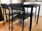 Tafel en 4 stoelen, Huis en Inrichting, Tafels | Eettafels, Ophalen, Gebruikt, 100 tot 150 cm, 50 tot 100 cm