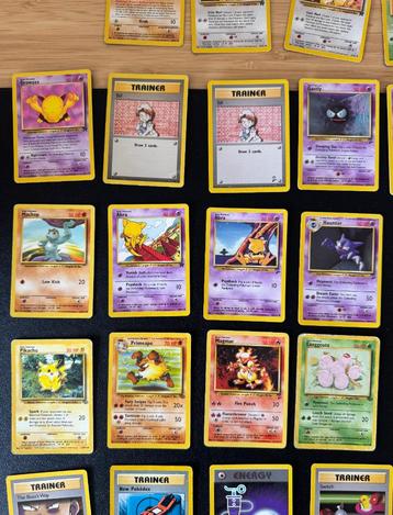Vintage Pokémon kaarten (1995 - 1999), Enlèvement ou Envoi, Utilisé, Plusieurs cartes