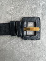 Delvaux ceintuur – zwart leder, Kleding | Dames, Riemen en Ceinturen, Ophalen of Verzenden, Zo goed als nieuw, Zwart