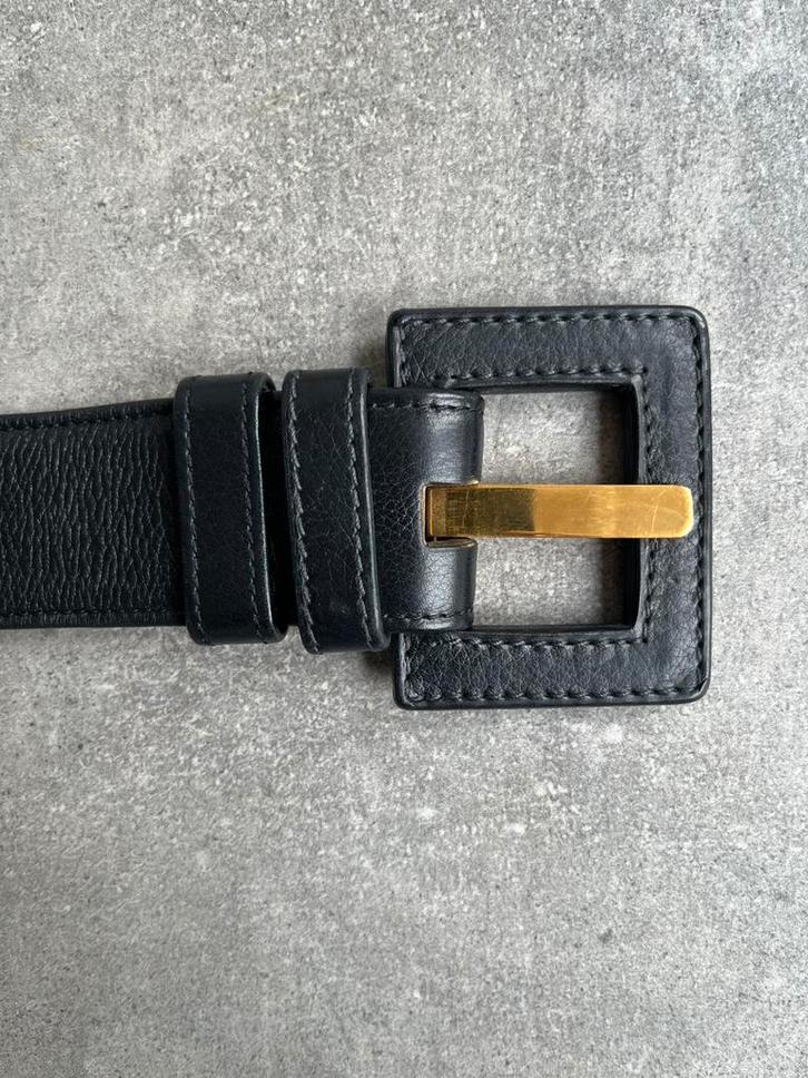 Delvaux ceintuur – zwart leder, Kleding | Dames, Riemen en Ceinturen, Zo goed als nieuw, Zwart, Ophalen of Verzenden